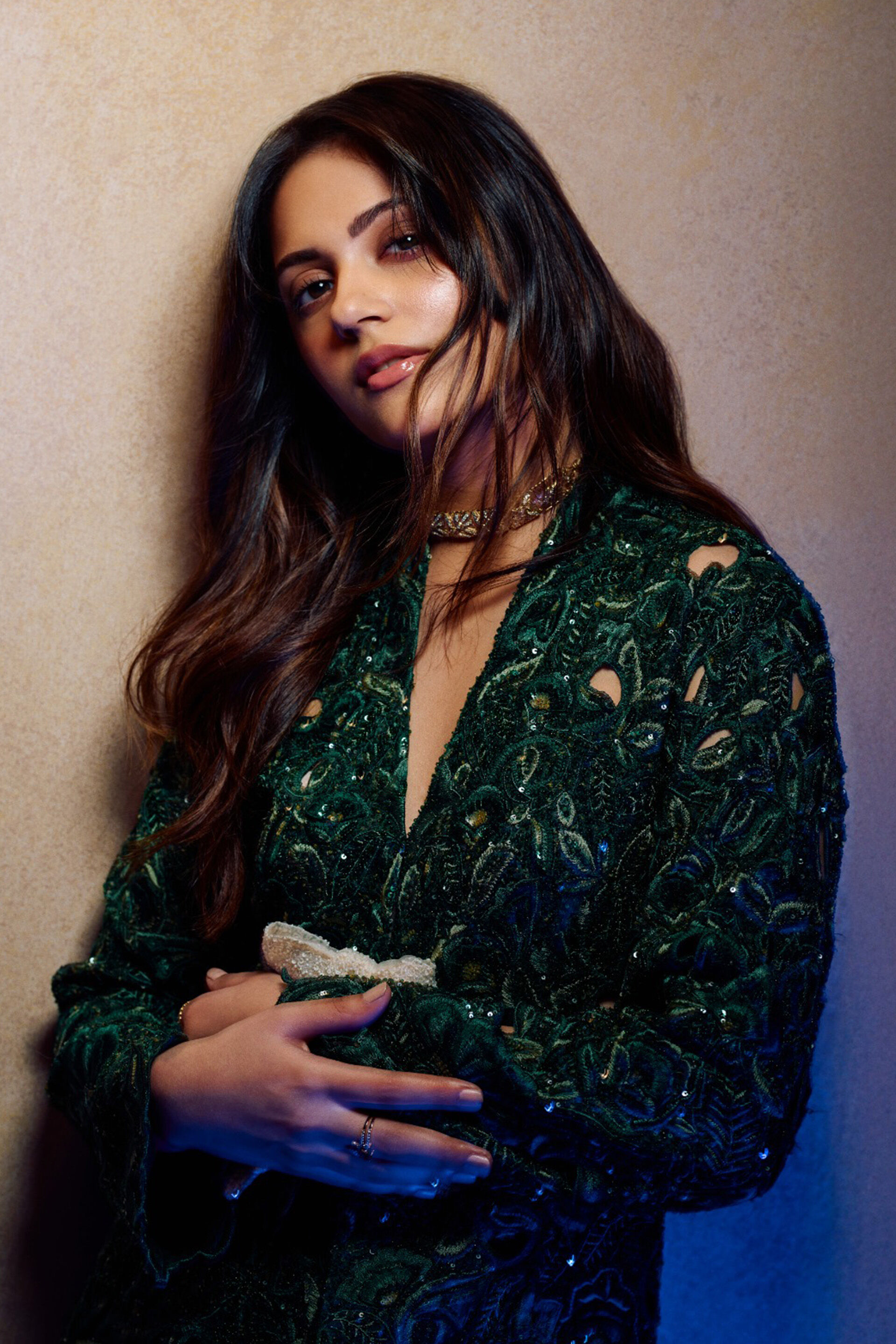 Rainfern Embroidered Applique Co-ord - Green, , image 3